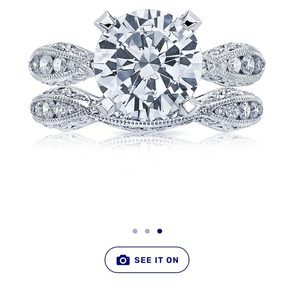 Tacori Royal-T Platinum engagement ring size 6.5 - Picture 7 of 10